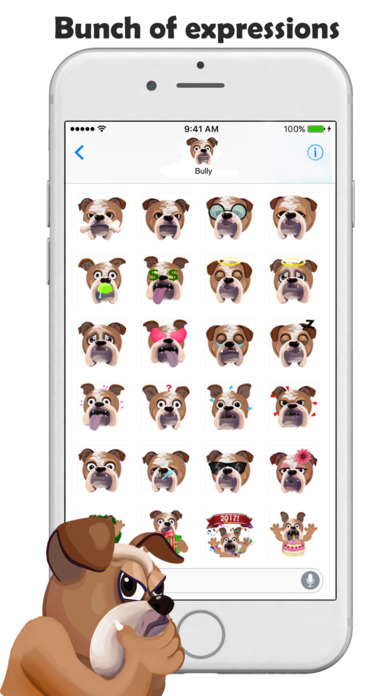 Bulldog Emojis & Stickers screenshot 2