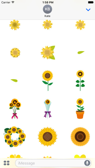 Sticker sunflower screenshot 3