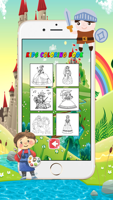 Coloring Book Princess Game for Kids screenshot 2