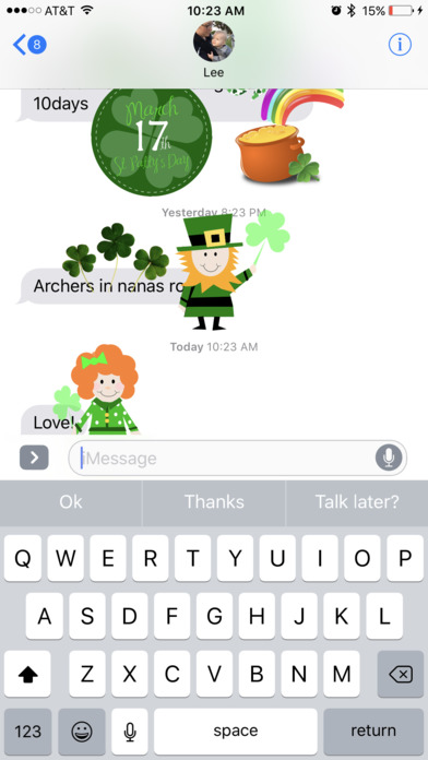 St. Patrick's Lucky Sticker Pack screenshot 2
