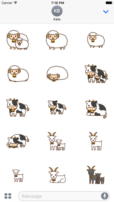 Ranch sticker cute animals screenshot 2