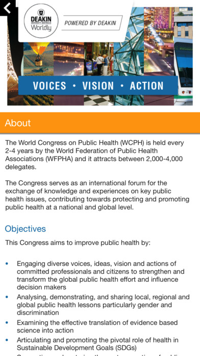 World Congress Public Health 2017 screenshot 3
