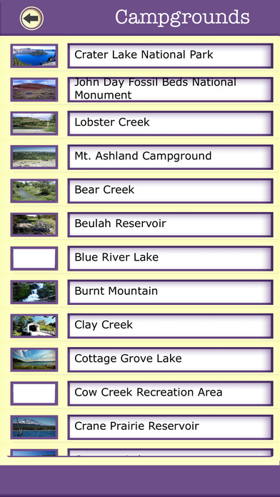 Oregon Campgrounds & Hiking Trails,State Parks screenshot 3