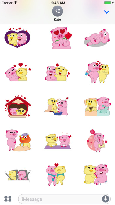 Pig Animated Love screenshot 3