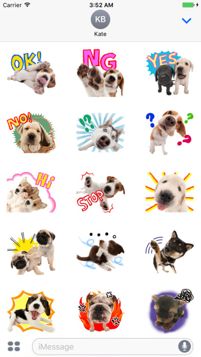 Happy Dog Love Stickers screenshot 2
