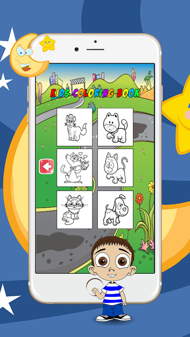 Dogs & Cats Coloring Painting Book Games for Kids screenshot 3
