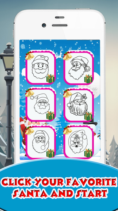 Santa Claus coloring pages screenshot 2
