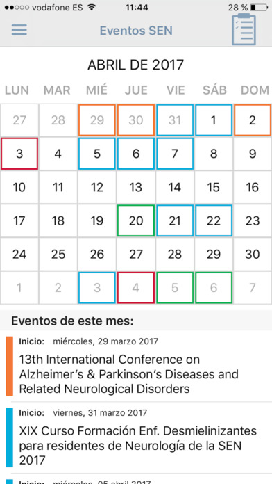 Eventos SEN screenshot 3