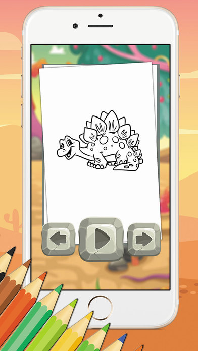Game For Kids Dinosaur Coloring Book screenshot 2