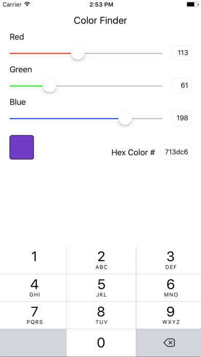RGB色碼查詢器 screenshot 2