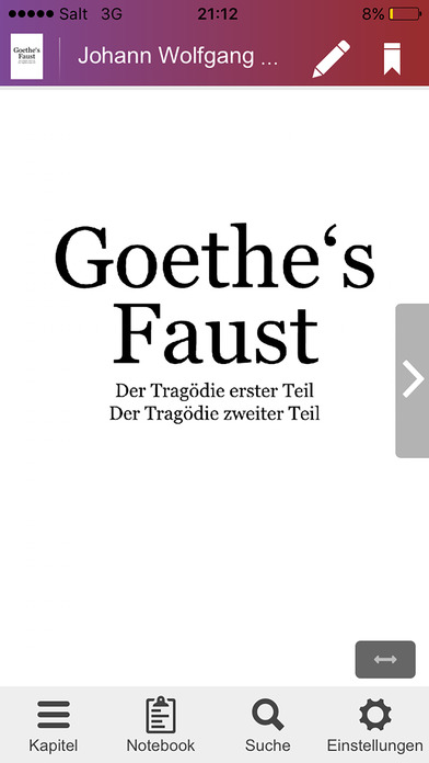 Goethe's Faust mit Quiz screenshot 2