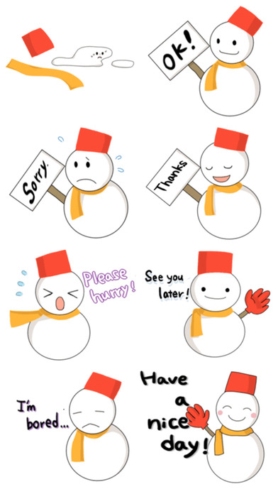 Snowman 2017 Stickers! screenshot 4