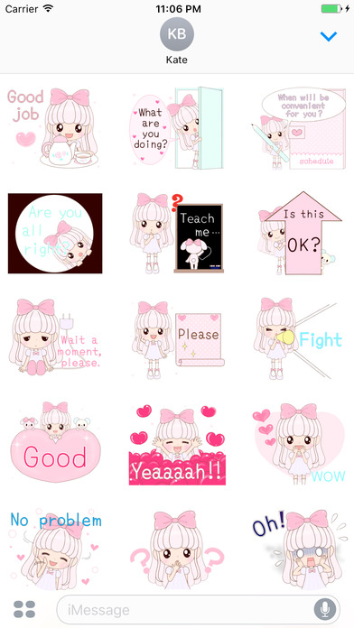 Zobia The Pretty Little Princess English Stickers screenshot 2