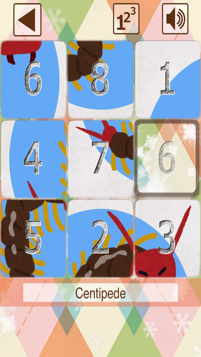 Kids slide puzzle Insect screenshot 3