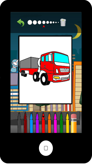 Car Vehicles Transportation Coloring Book Kid Game screenshot 3