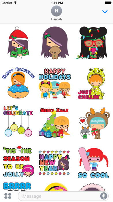 Tiniez Holiday Stickers screenshot 2