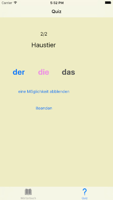 DerDieDas Deutsch Quiz screenshot 4