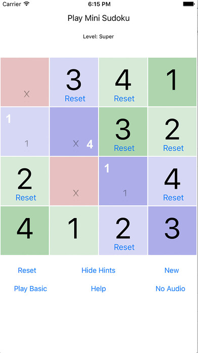 ZieWizard's Mini Sudoku screenshot 3