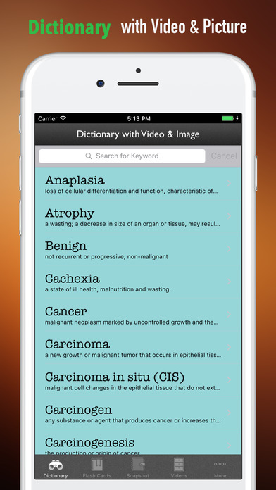 Tumor Glossary-Study Guide and Terminology screenshot 4
