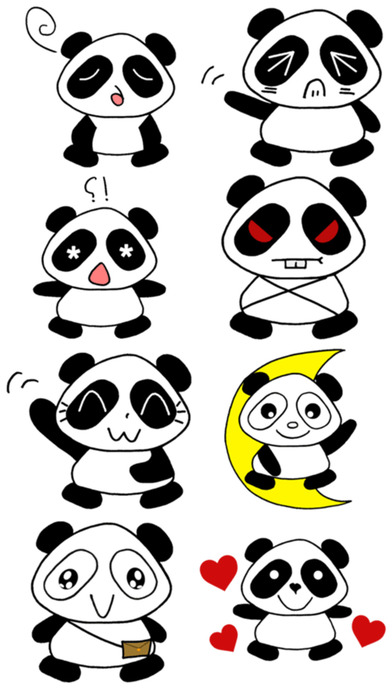 Unusual Panda Stickers! screenshot 4
