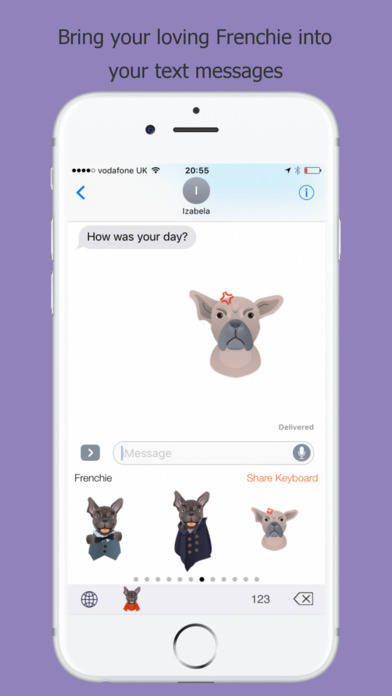 FrenchieMoji - French Bulldog Emojis screenshot 3