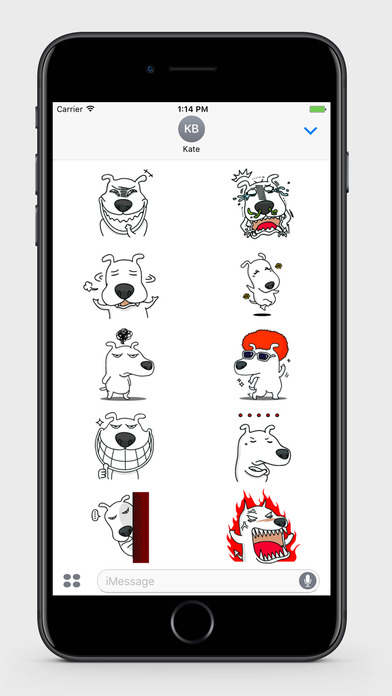 White Dog Stickers screenshot 4