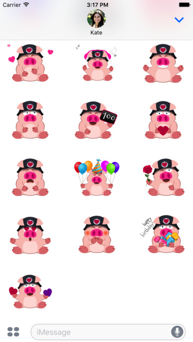 Tiny Pig Animated Emoji Stickers screenshot 4