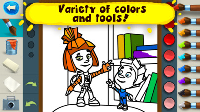 Fixies Coloring Pages: Paint with Finger in book! screenshot 3