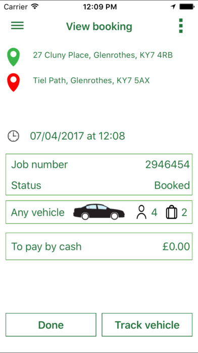 Eco Friendly Taxis Booking App screenshot 4