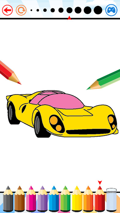 Super Car Coloring Book - Vehicle drawing for kids screenshot 2