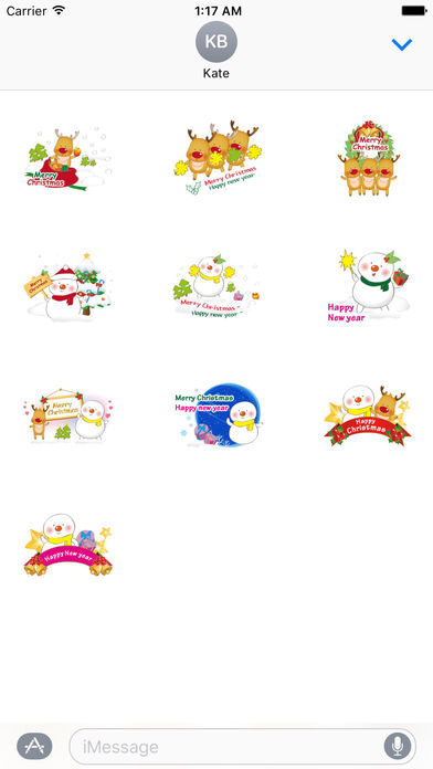 Lovely Cards For Merry Christmas Stickers screenshot 3