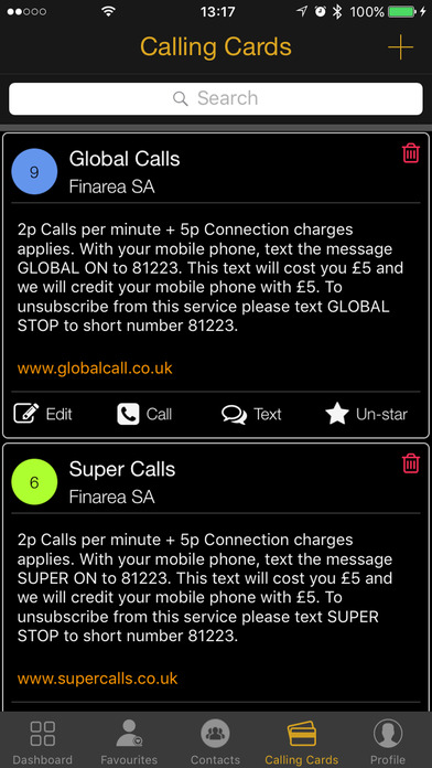 Smart Caller - CallingCard Mgr screenshot 4