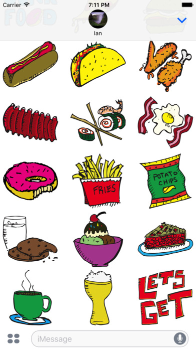 Junk Food - Sticker Pack screenshot 3