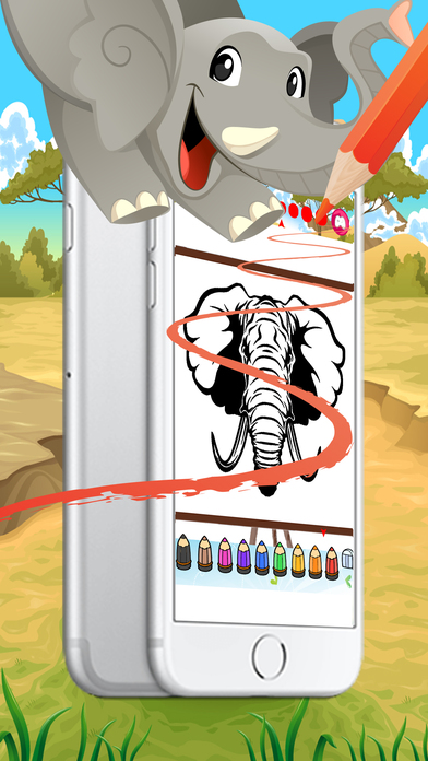 Animals and fierce Creatures coloring for kids screenshot 3