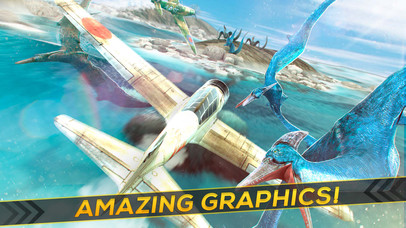 Airplanes vs Jurassic Dragons: Monsters Island PRO screenshot 2