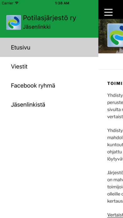 Jäsenlinkki screenshot 2