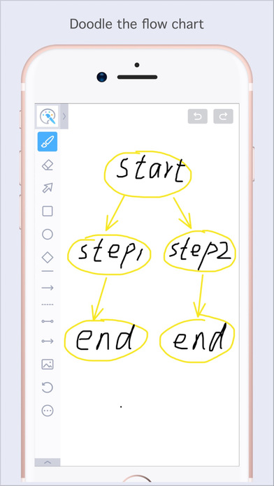 Draw Work -Drawing Board for Flow Chart screenshot 3
