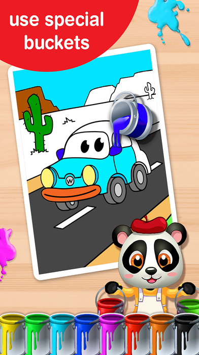 Baby Panda Paintbox - Coloring Games for Kids! screenshot 3