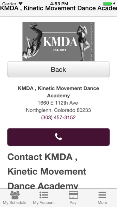 KMDA , Kinetic Movement Dance Academy screenshot 3