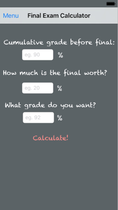 Finals Calculator 2017 screenshot 3