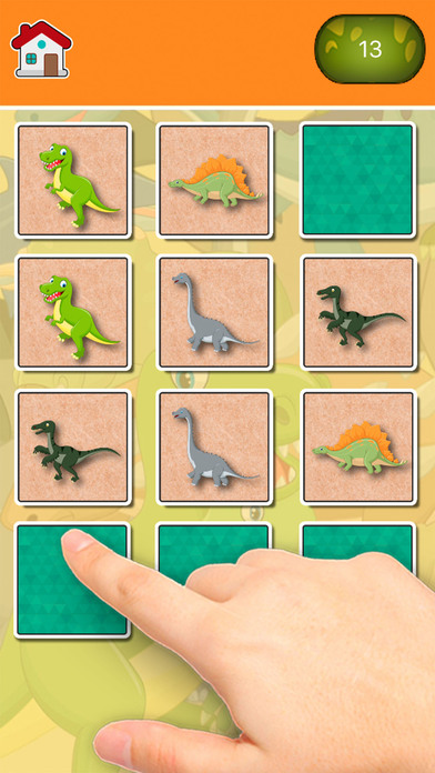 Dinosaurus Find the Pairs Learning & memo Game screenshot 3