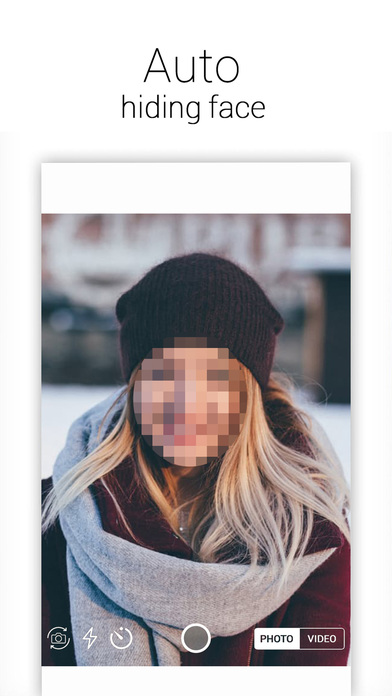 Auto Hiding Face - Secret photo/video for iMessage screenshot 3