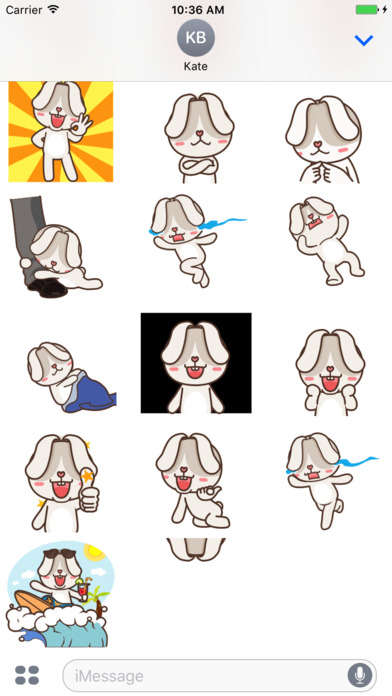 Bunny Agile Animated Stickers screenshot 3