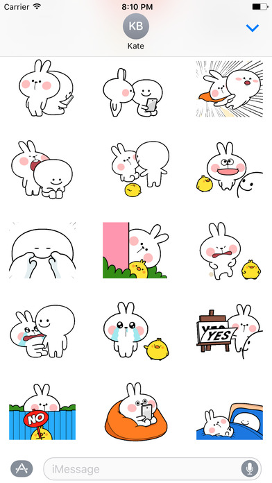 Spoiled Rabbit Animated Sticker screenshot 2