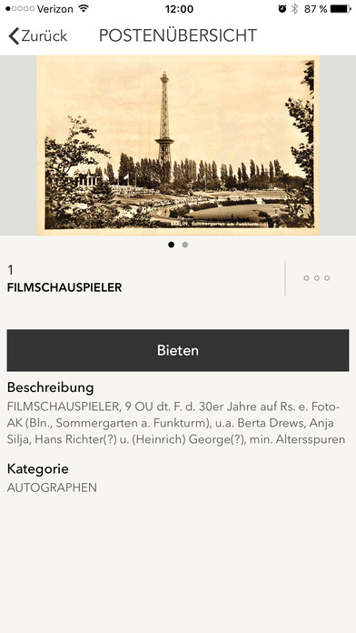 Berliner Auktionshaus screenshot 3
