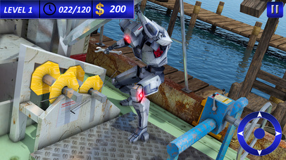 Futuristic Robot Boat Mechanic screenshot 4