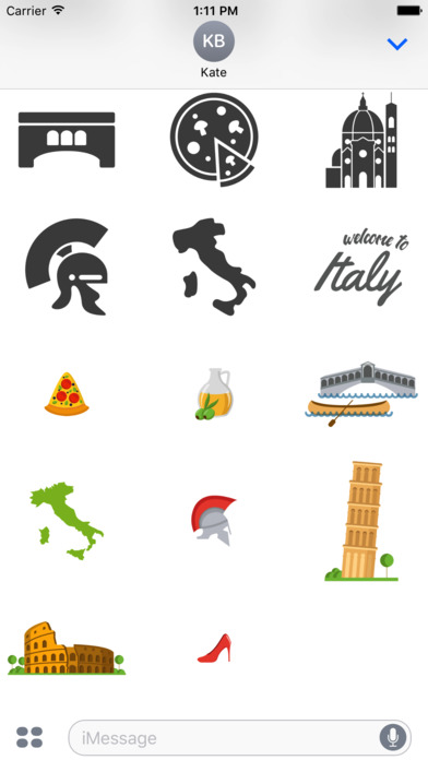 Italy Stickers for iMessage screenshot 4