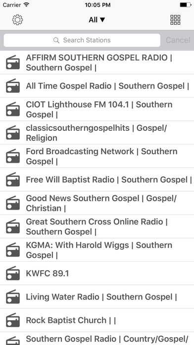 Radio FM Southern Gospel online Stations screenshot 2