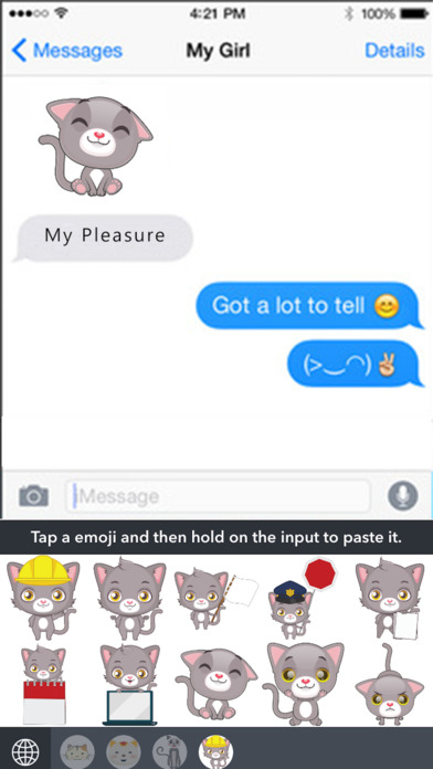 Kitty Emoji Lite screenshot 4