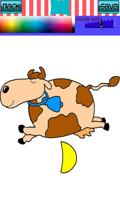 Cartoon Cow Coloring Book Games screenshot 2